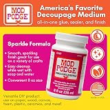 Mod Podge Sparkle 8 oz Waterbase Sealer Glue Finish Clear Glitter view 2