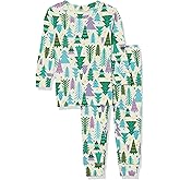Amazon Essentials Women's Snug-Fit Cotton Sleepwear Pajama Set (Available in Plus Size)