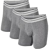 Mr. Davis Men's Standard Cut Boxer Brief Underwear - 3 Pack