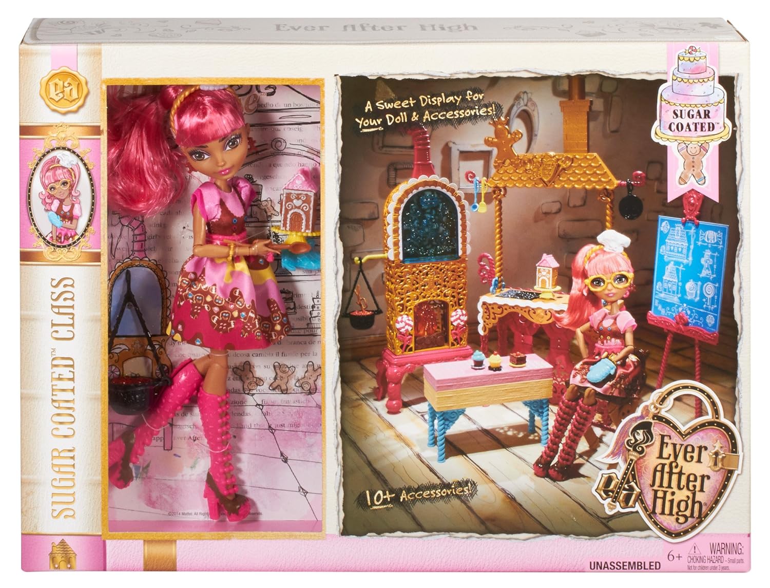 Ever After High Sugar Coated Kitchen with Ginger Breadhouse Doll Play