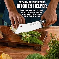 Cutluxe Cleaver Chef Knife – 8" Meat Cleaver
