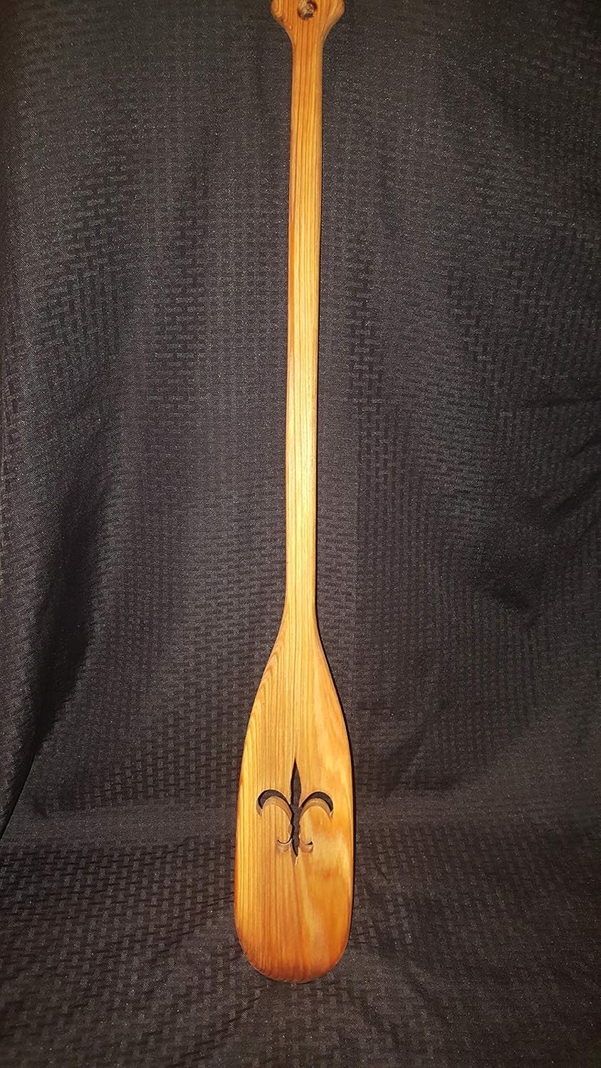 Wooden Cypress Crawfish Boil Paddle (Regular Fleur De Lis
