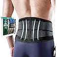 OPPO RW501 Breathable Back Stabilizer with Flexible Stays - Lower Back Pain Relief, Sciatica Pain Relief, Herniated Disc Relief, and Weight Lifting (Black, L/XL, 1-Pack)