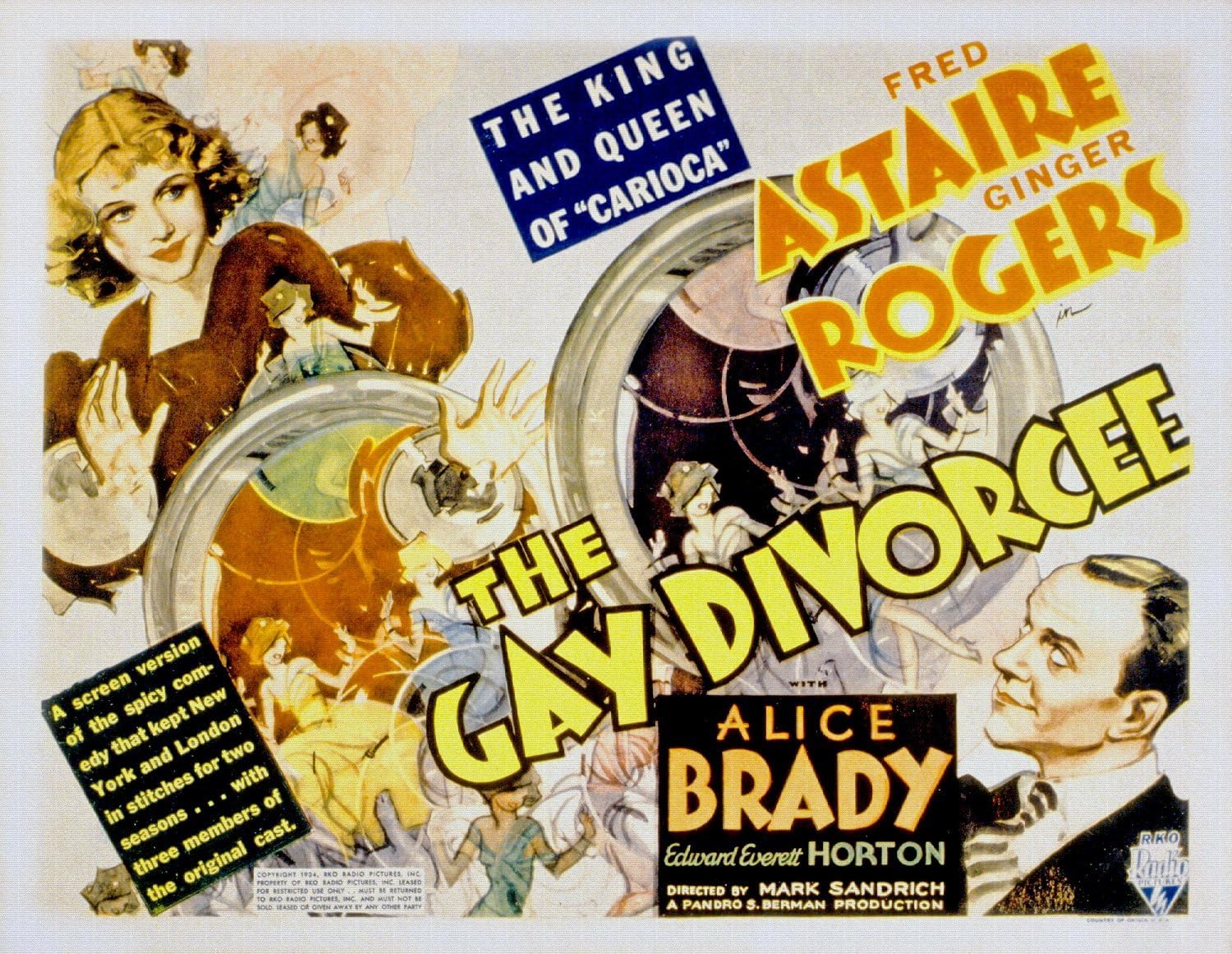 ODSAN The Gay Divorcee, Ginger Rogers, Fred Astaire, 1934 ...