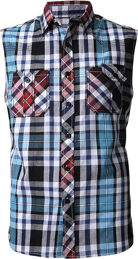 camisas sin manga hombre