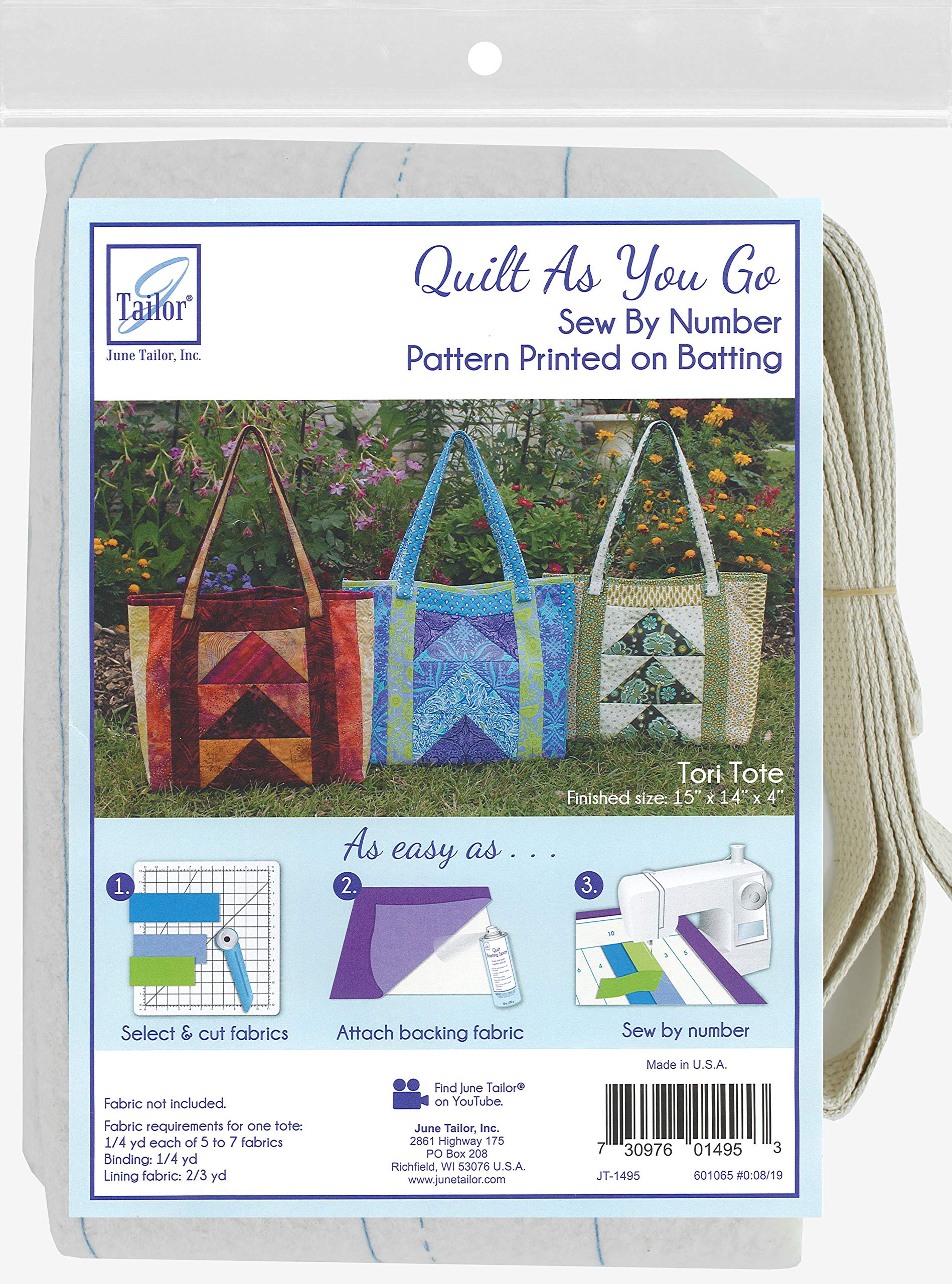 Quilt AS You GO Bag Tori