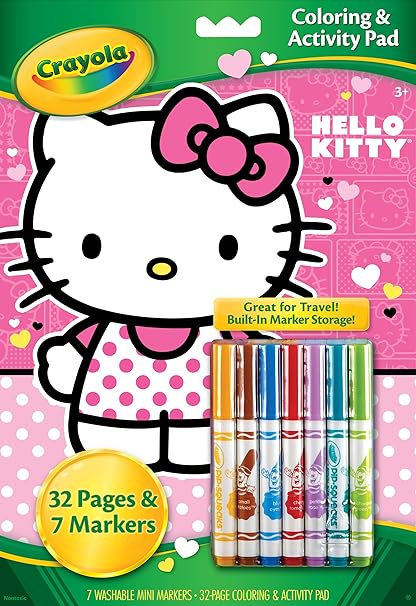 Crayola Hello Kitty Coloring And Activity Pad With Markers Amazon Ca Toys Games