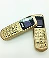 WORLDS SMALLEST THINNEST 3 IN 1 LONG-CZ J8 Gold, Mini NEW BOSS Phone UNLOCKED with Hands Free Bluetooth Dialer + Bluetooth Headphone Function, FM Radio, Micro SIM Card, WCDMA & GSM 18 GRAMS PLASTIC BEAT SPY