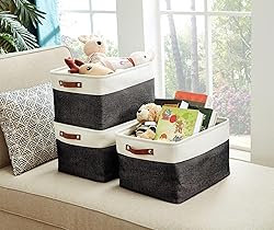 DECOMOMO Storage Bins | Fabric Storage Basket for