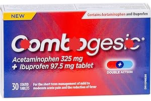 Double Action Acetaminophen & Ibuprofen Tablets – Combination Oral Tablets, 30 Count