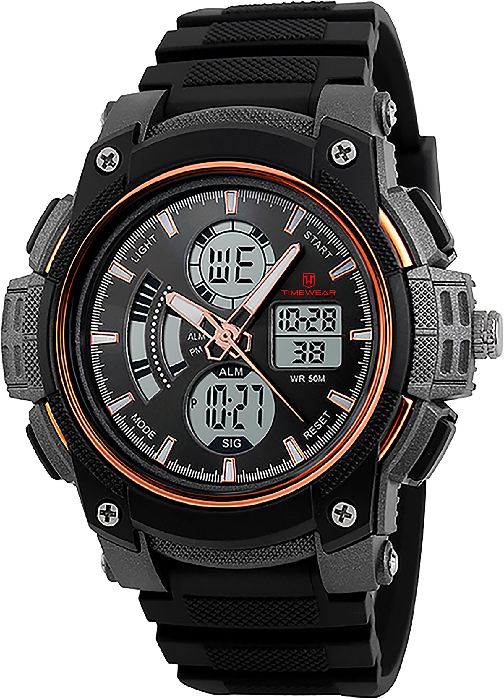 Analog Digital Multi-function Sports Watch for Men and Boys