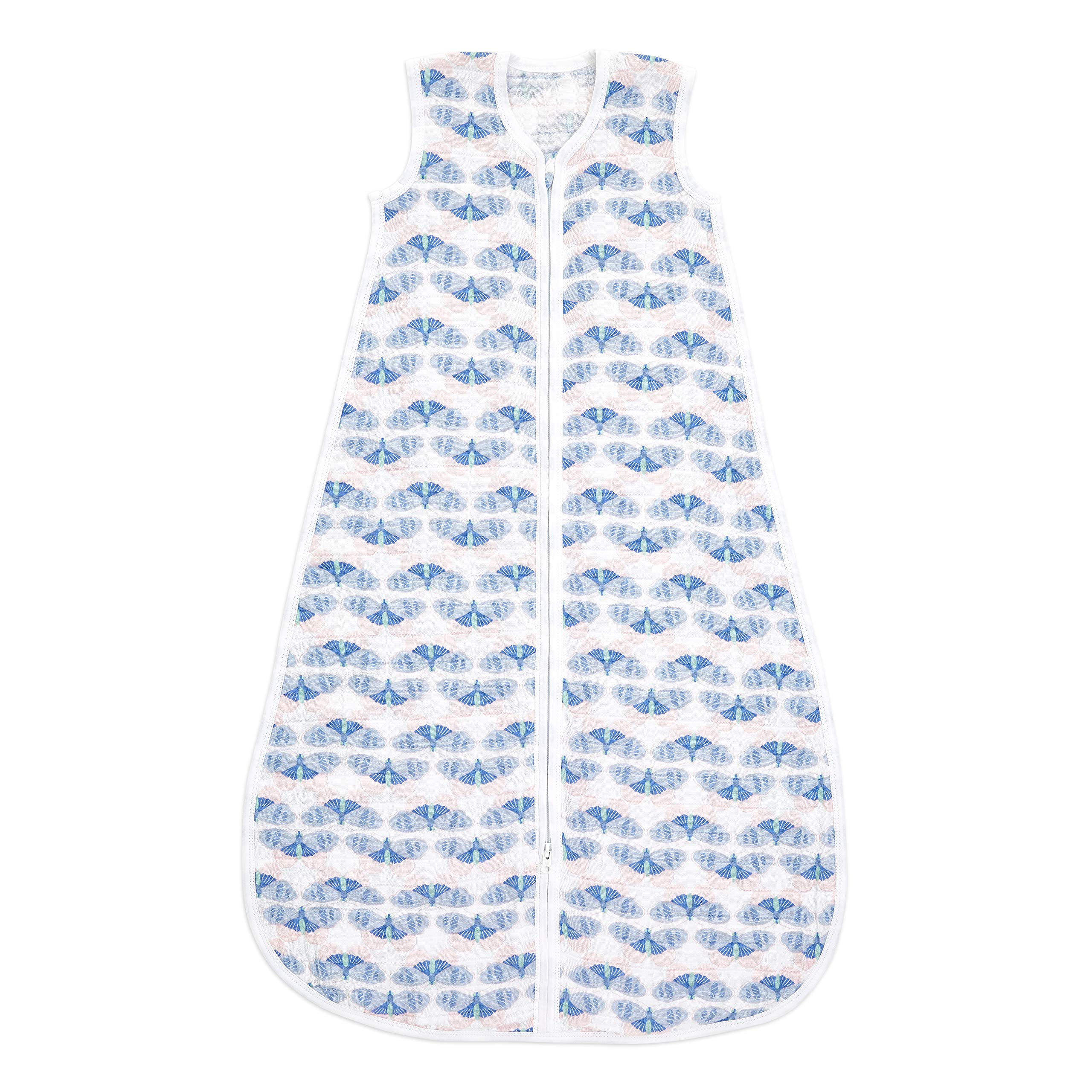 aden + anais Baby Sleeping Bag, 100% Cotton Muslin, Wearable Swaddle Blanket for Girls & Boys, Newborn Sleep Sack, Breathable & Lightweight, TOG Rating 1.0, 6-18 Months, deco ASEC10011