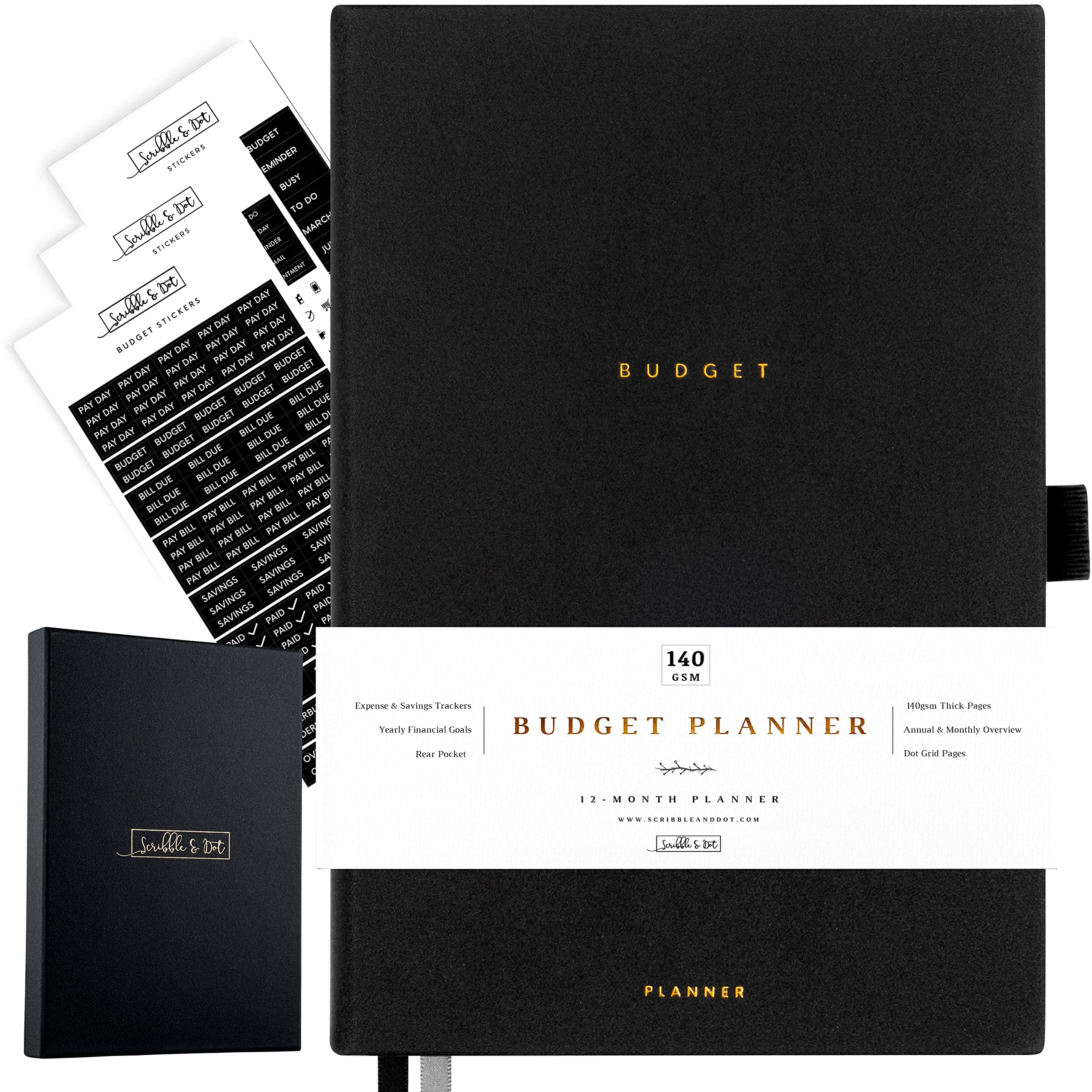 Budget Planner - Designed to help you Mindfully Plan and Manage your Finances. Goals, Financial Planning, Bill & Budget Trackers, Monthly Overviews, Spending Trackers & Much More