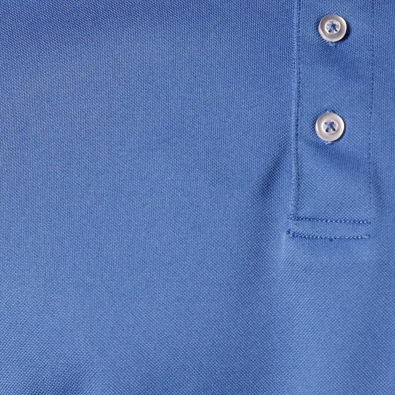 Polo de Golf, Manches Courtes, Coupe Ajustée, Séchage Rapide Homme, Bleu Délavé, XL