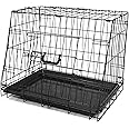 Streetwize - 24" Delux Collapsible Slanted Dog Crate - Car Boot Cage For Dogs - Travel Accessory, Pet Travel Cage.