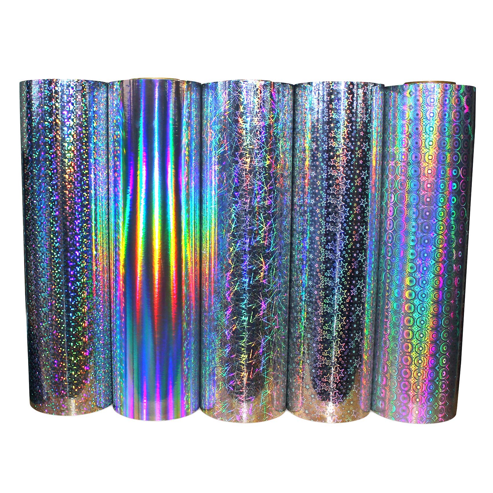 Glitter Foil Plott Film Adhesive Film Hologram Glitter Foil Craft Film Decorative Film Glitter Oilslick Vinyl for Sticker Decor Plotting (Lines, 31.5 cm x 5 m)