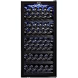 Whynter FWC-1201BA 124 Bottle Freestanding Wine Refrigerator, Black