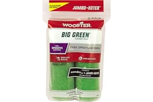 Wooster Brush RR310-4 1/2 Jumbo-Koter Big Green Paint Roller, 4-1/2 in L, Fabric Cover, Phenolic Core, 4.5 Inch