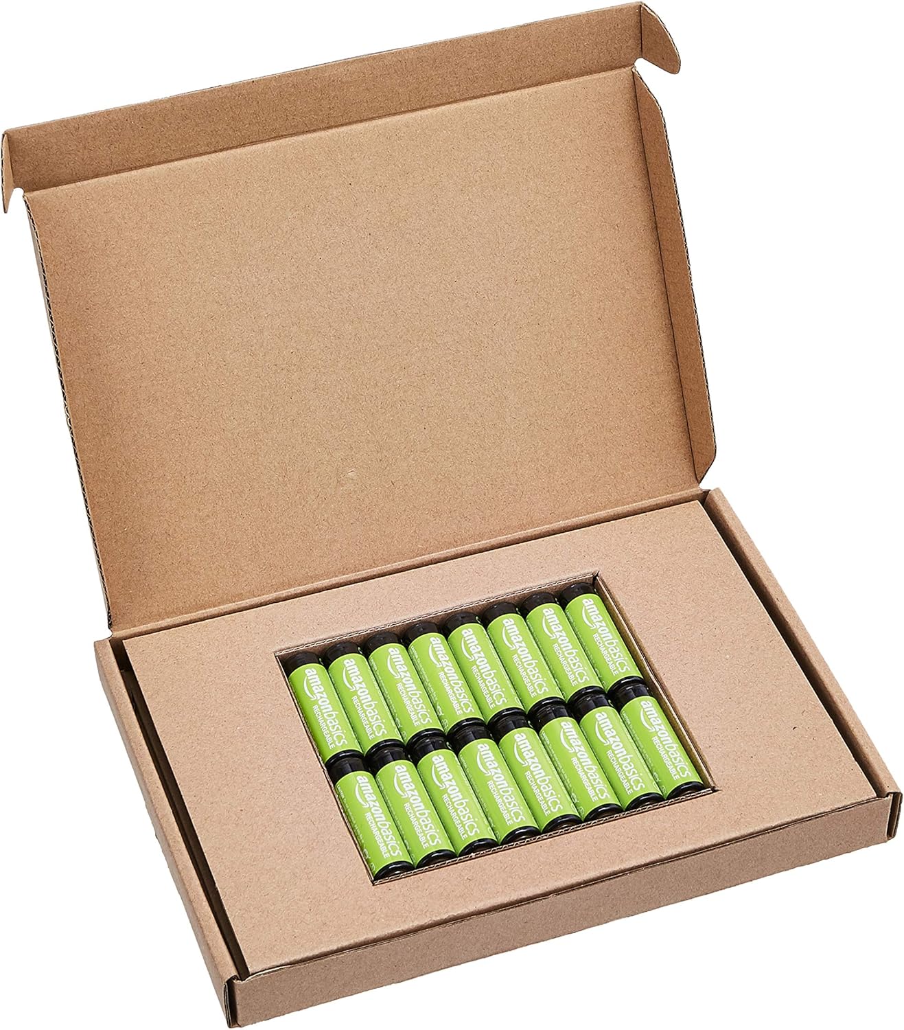 Basics AA Rechargeable Batteries (2000 mAh), Pre-charged - Pack of 16: Home Audio & Theater