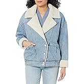 [BLANKNYC] Womens Women's Denim Sherpa Jacket