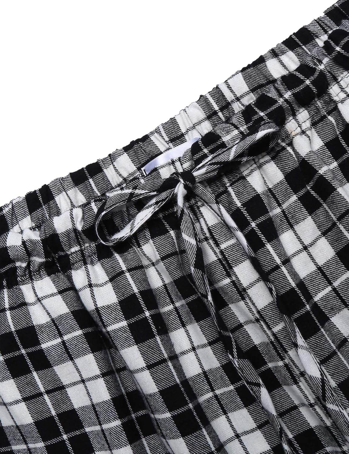 Ekouaer Pajama Set Men's Long Sleeve Sleepwear with Plaid Pants Comfy Pjs Set with Pockets Loose Lounge Set: Clothing