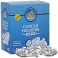 Disposable Foil Candle Holders - 50 Count, Heavy Duty Aluminum Drip Guards For Candlesticks