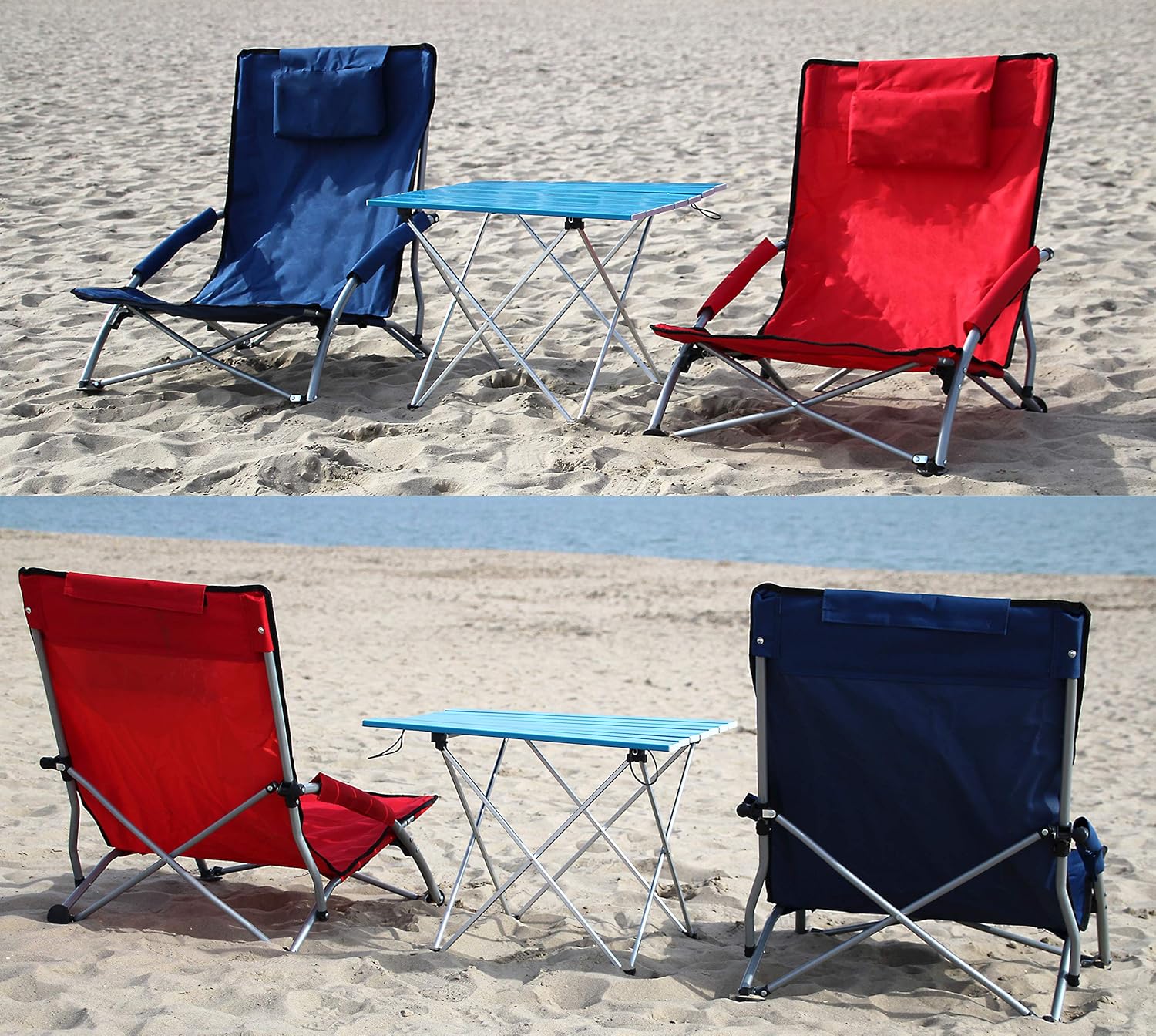 Hello Journey Low Sling Beach Chair Folding Campfire Camping Deck Chair