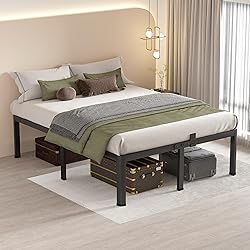 MAF 14 Inch King Metal Platform Bed Frame with