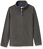 Amazon Essentials Boys' Polar Fleece Full-Zip Mock