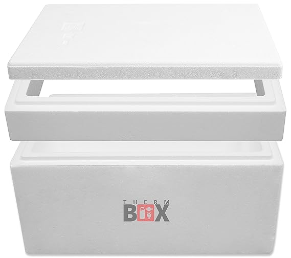 THERM-BOX Modularbox Kombinierbar - Styroporbox Thermobox Kühlbox Warmhaltebox Isobox