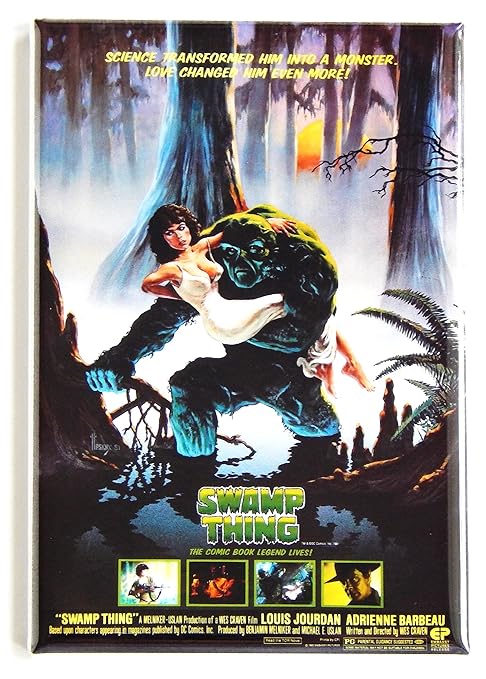 Pantano Thing Póster de película imán para nevera (2 x 7,62 cm ...