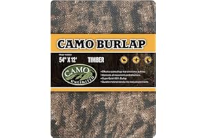 CamoSystems Heavy Duty Burlap Camouflage Hunting Net, 4.5 x 12 FT