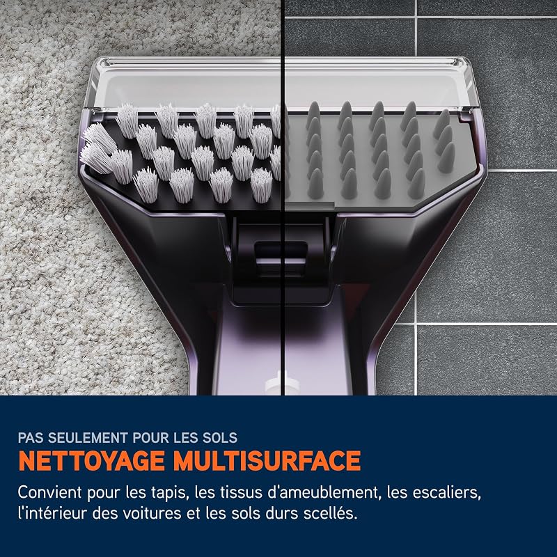 SpotWash Duo Spot Nettoyeur, détachant pour shampuoineuse tapis et ameublement avec outil pour animaux de compagnie, outils de nettoyage, accessoires pour surfaces multiples et solution