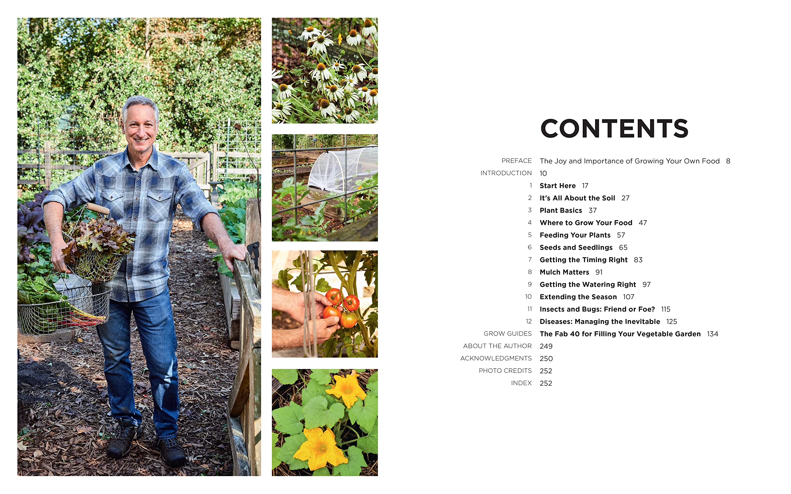 The Vegetable Gardening Book: Your complete guide to growing an edible organic garden from seed to harvest