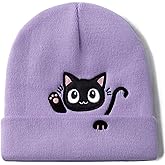 Cat Beanie Hats for Women Cute Cat Lovers Gifts Women's Winter Animal Knitted Hats for Girls