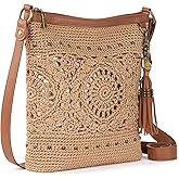 The Sak Lucia Crossbody Bag in Crochet, Convertible Purse with Adjustable Shoulder Strap