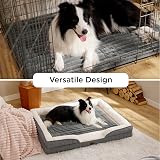 Bedsure Cat Bed Mat 76x50 cm Grey Fleece Non-Slip Washable Pet Pad view 4