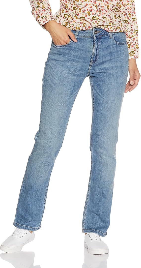 Buy Marks & Spencer Women's Straight Jeans (3215_Light Indigo_14) at Amazon.in