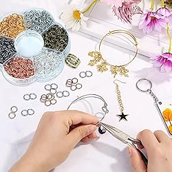 YAKA 12000Pcs 3mm1Box 6 Colors Open Jump Ring,Ring