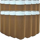 TahoeBay Slim Neoprene Can Cooler Sleeves (25-Pack) Skinny Tall Cans 12 Oz Bulk Thin Seltzer Fit Sublimation Blanks for Vinyl Plain Blank Beer Bottles Black White Solid Color (Brown)