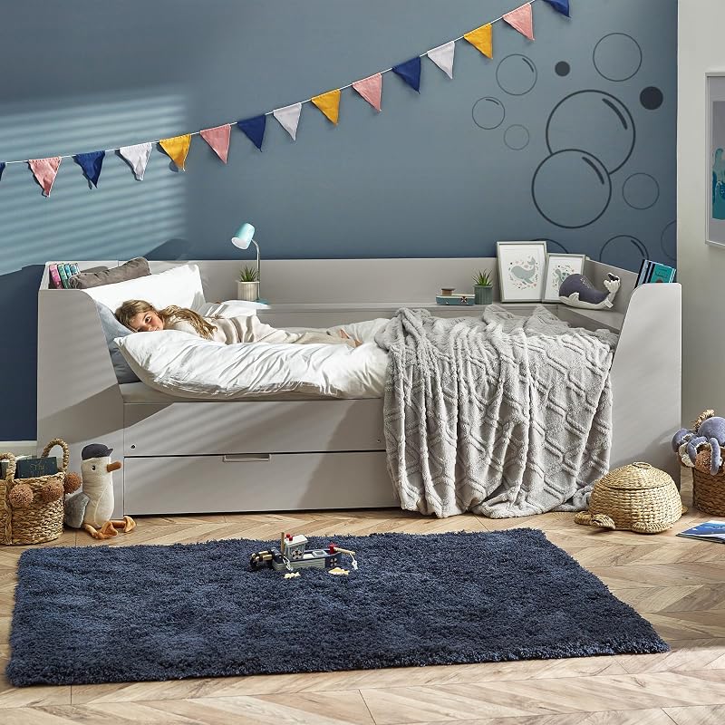 Julian Bowen Cyclone Daybed Taupe with Storage & Shelving Unit