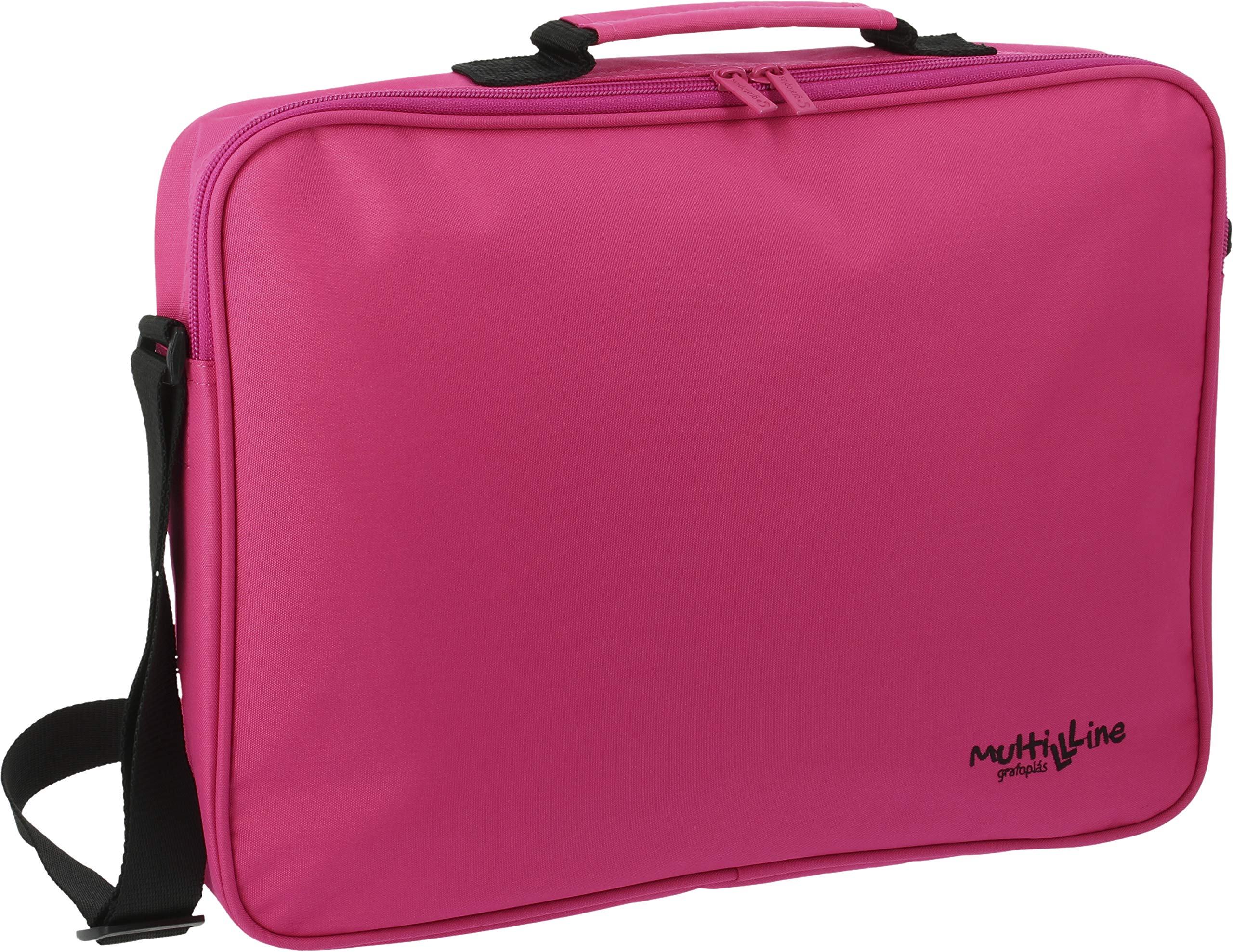 Grafoplás 37651254 Multiline Collection School Messenger Bag, Pink Fuchsia 38 x 28 x 6 cm