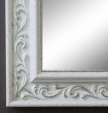 Online Galerie Bingold Spiegel Wandspiegel Badspiegel Flurspiegel Garderobenspiegel - Über 200 Größen - Verona Weiß Silber 4,