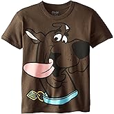 Scooby Doo Big Boys' License T-Shirt, Dark Chocolate, Medium / 10/12