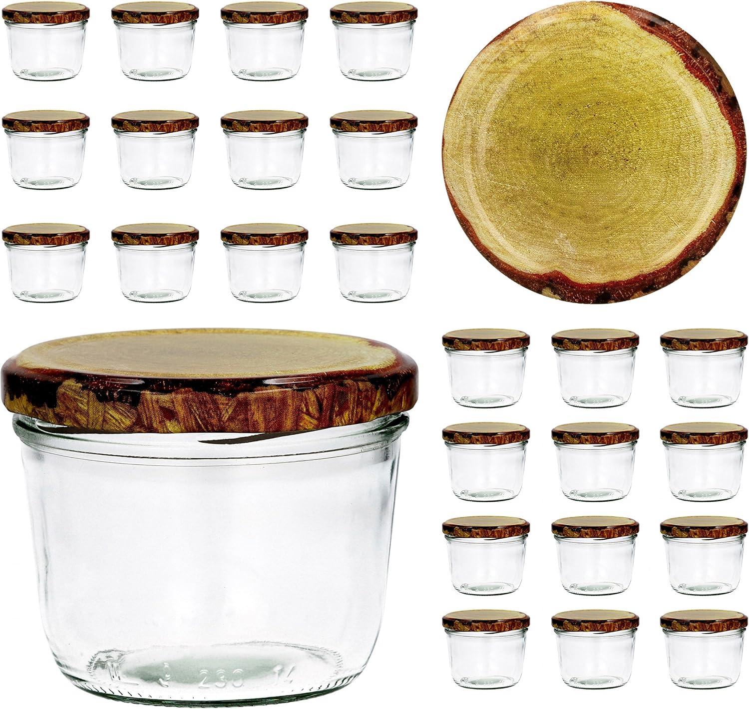 MamboCat - Set Di 50 Vasetti In Vetro Per Marmellate E | FindTheDeal