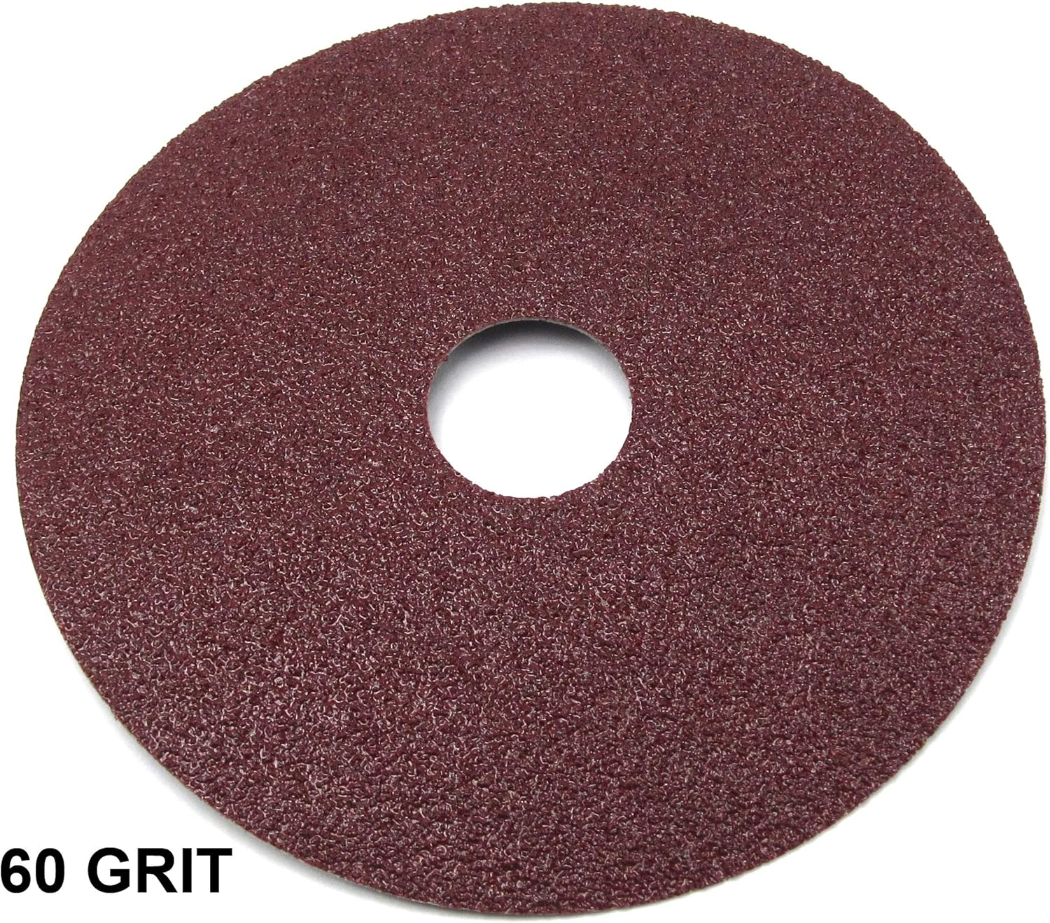 Elitexion Aluminum Oxide Resin Fiber Discs, 100 Grit, 60 Grit, 50 Grit, 40 Grit, 4.5 inches Diameter x 7/8 inch Arbor Hole, Pack of 20 - - 