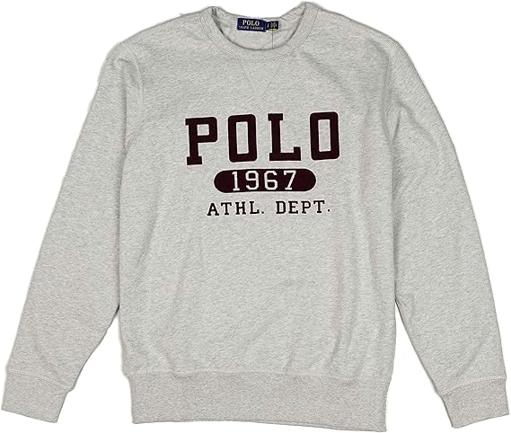 Amazon ポロ ラルフローレン Polo Ralph Lauren メンズ Men S 長袖 スウェットシャツ トレーナー Cotton Blend Fleece Sweatshirt グレー系 並行輸入品 トレーナー パーカー 通販
