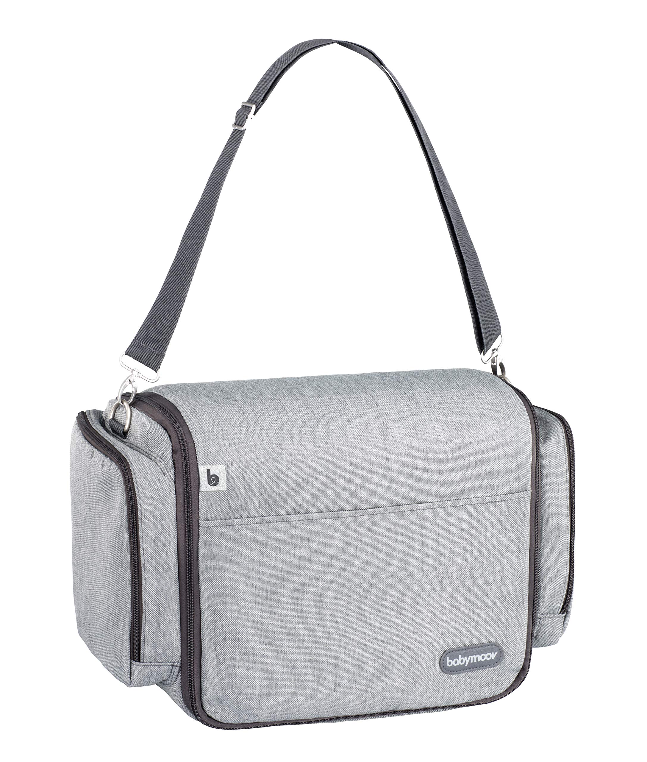 Babymoov " - Travel Nest 2in1 Portable Changing Bag – Carry Cot | Large Travel Diaper Tote for Mom and Dad | Smokey Grey
