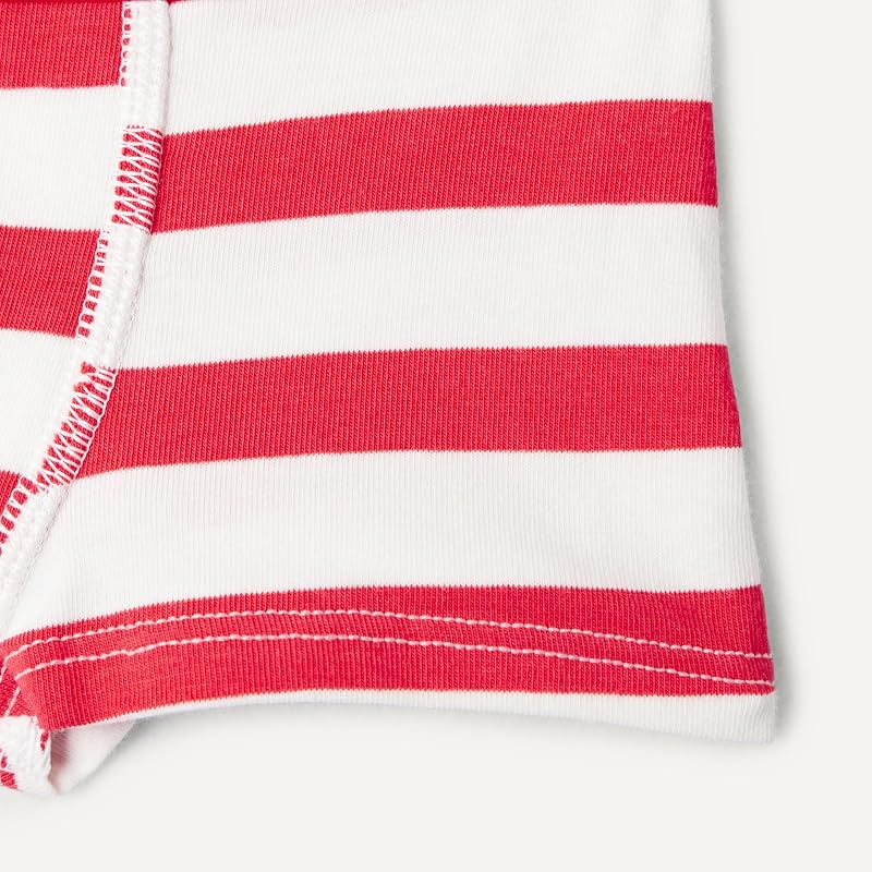 Culotte Boxer en Jersey de Coton Garçon, Lot de 10, Gris/Rayures/Camions, 8-9 ans