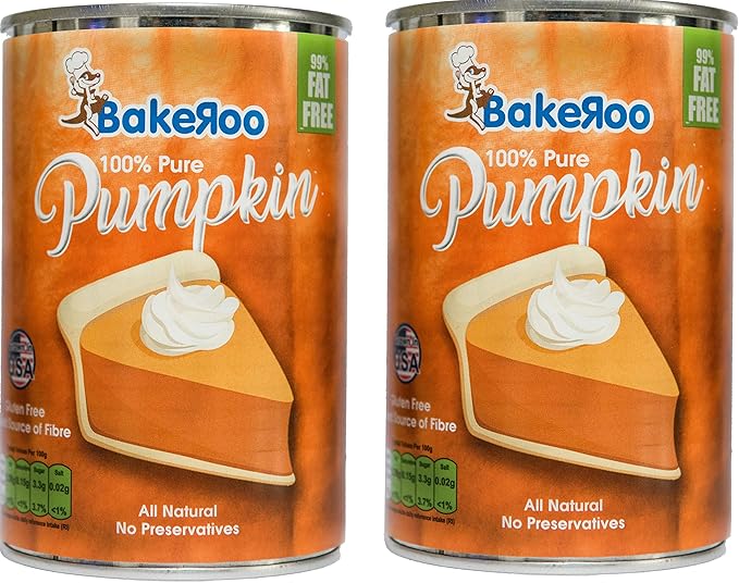 Pack Of 2 Bakeroo Tinned Pumpkin Puree Pumpkin Pie Filling 100 Natural 425g Amazon Co Uk Grocery
